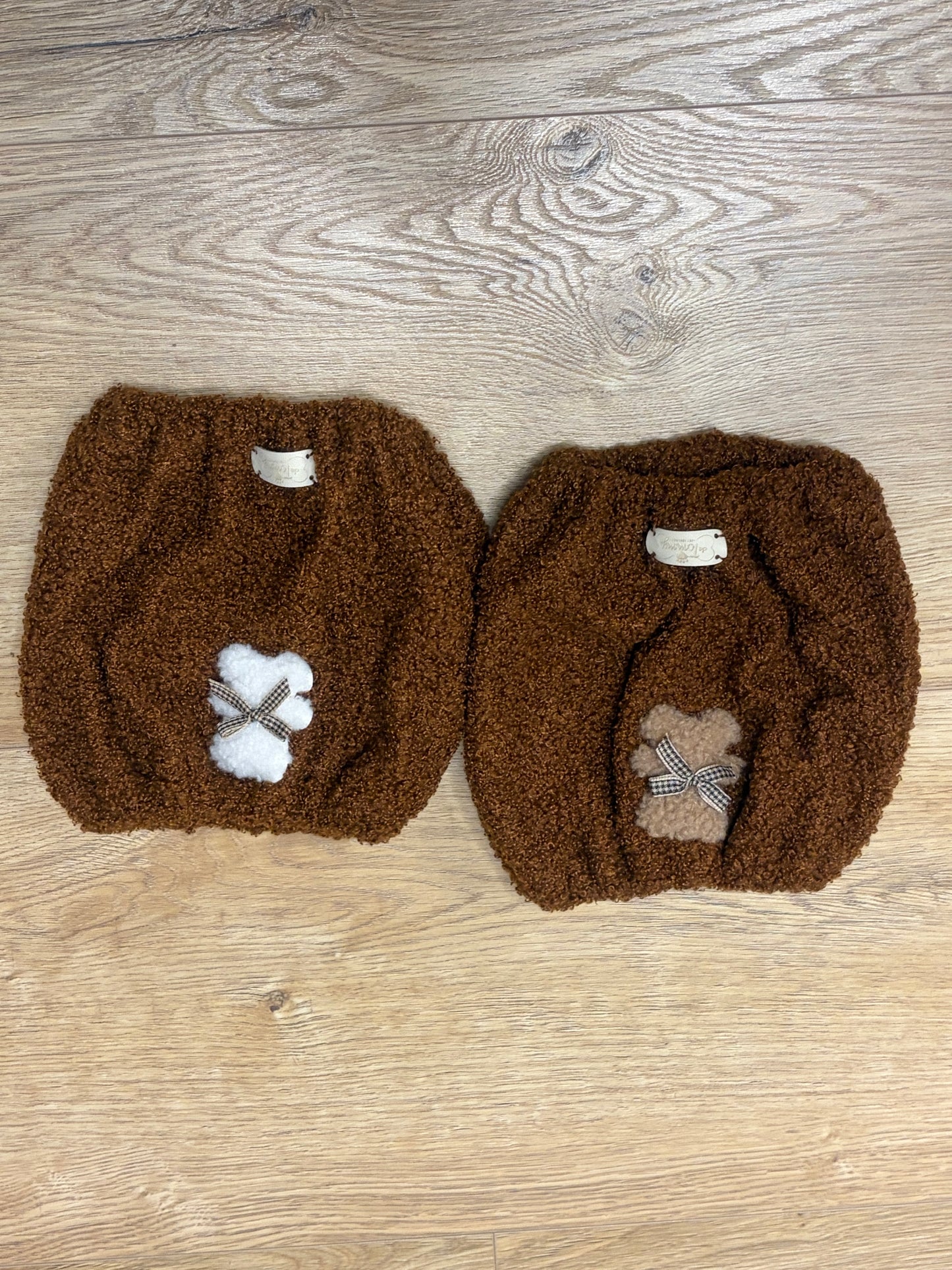 Paraorecchie / Scaldacollo Teddy con applicazione - Da Tommy Pet Boutique