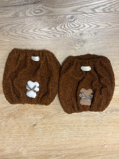 Paraorecchie / Scaldacollo Teddy con applicazione - Da Tommy Pet Boutique