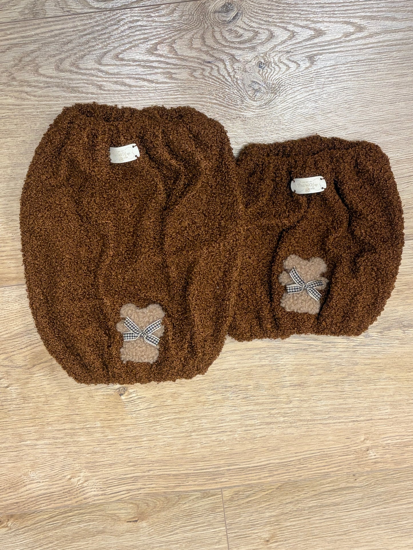 Paraorecchie / Scaldacollo Teddy con applicazione - Da Tommy Pet Boutique