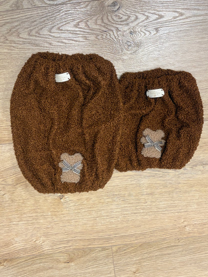 Paraorecchie / Scaldacollo Teddy con applicazione - Da Tommy Pet Boutique