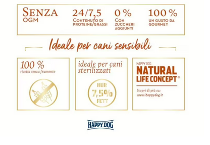 Crocchette Cane Adult "Sensible Toscana" - Happy Dog