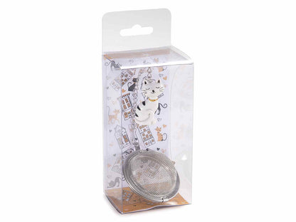 Infusore in acciaio con gatto - Da Tommy Pet Boutique