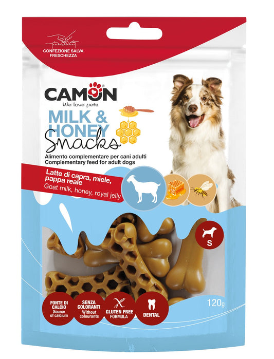 Snack naturale per cani a forma di osso – alimento complementare con ingredienti funzionali

