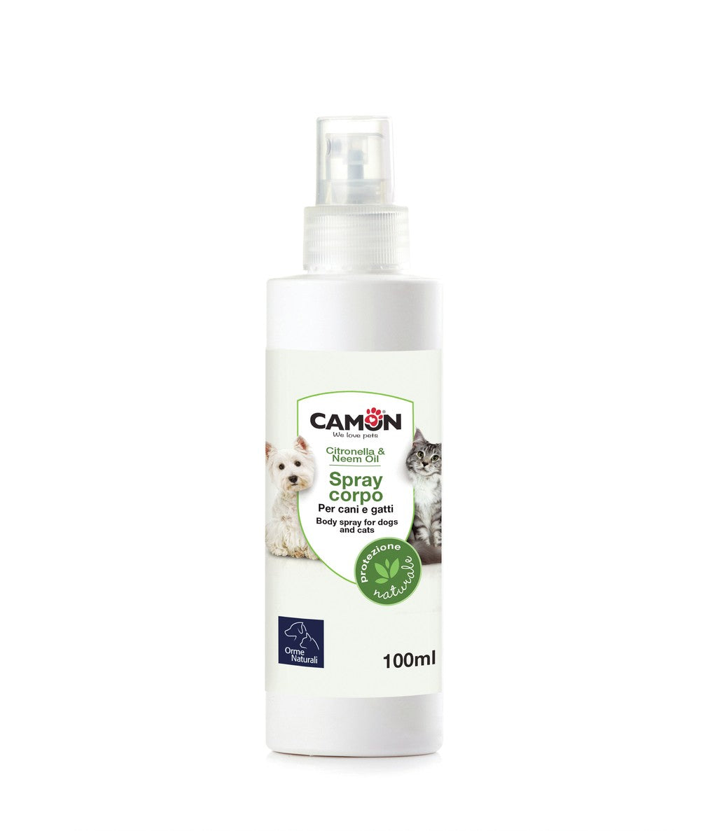 Spray naturale per cani e gatti con Citronella e Olio di Neem – 100 ml

