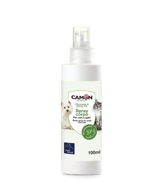 Spray naturale per cani e gatti con Citronella e Olio di Neem – 100 ml

