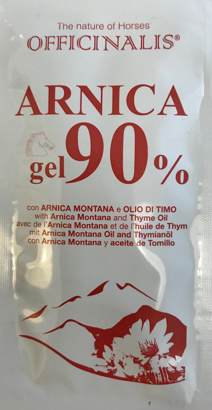 Gel all’Arnica usato su cavalli da corsa e sportivi, con menta, timo e salvia