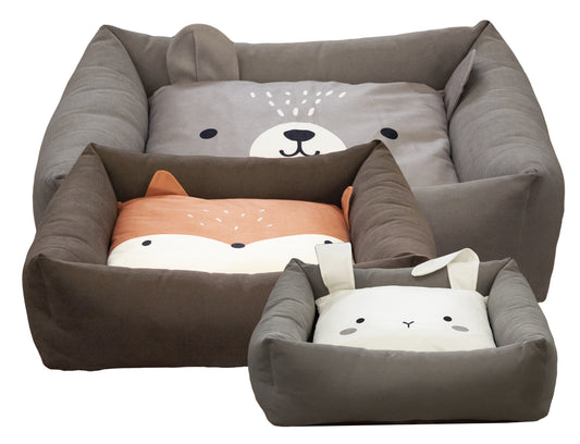 Cuccia per cani e gatti sfoderabile, made in Italy, con fondo antiscivolo