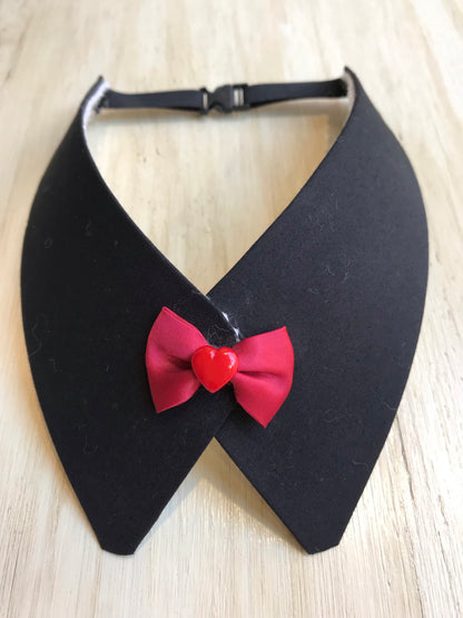 Colletto In Cotone "Con Cravatta o Papillon" - Da Tommy Pet Boutique