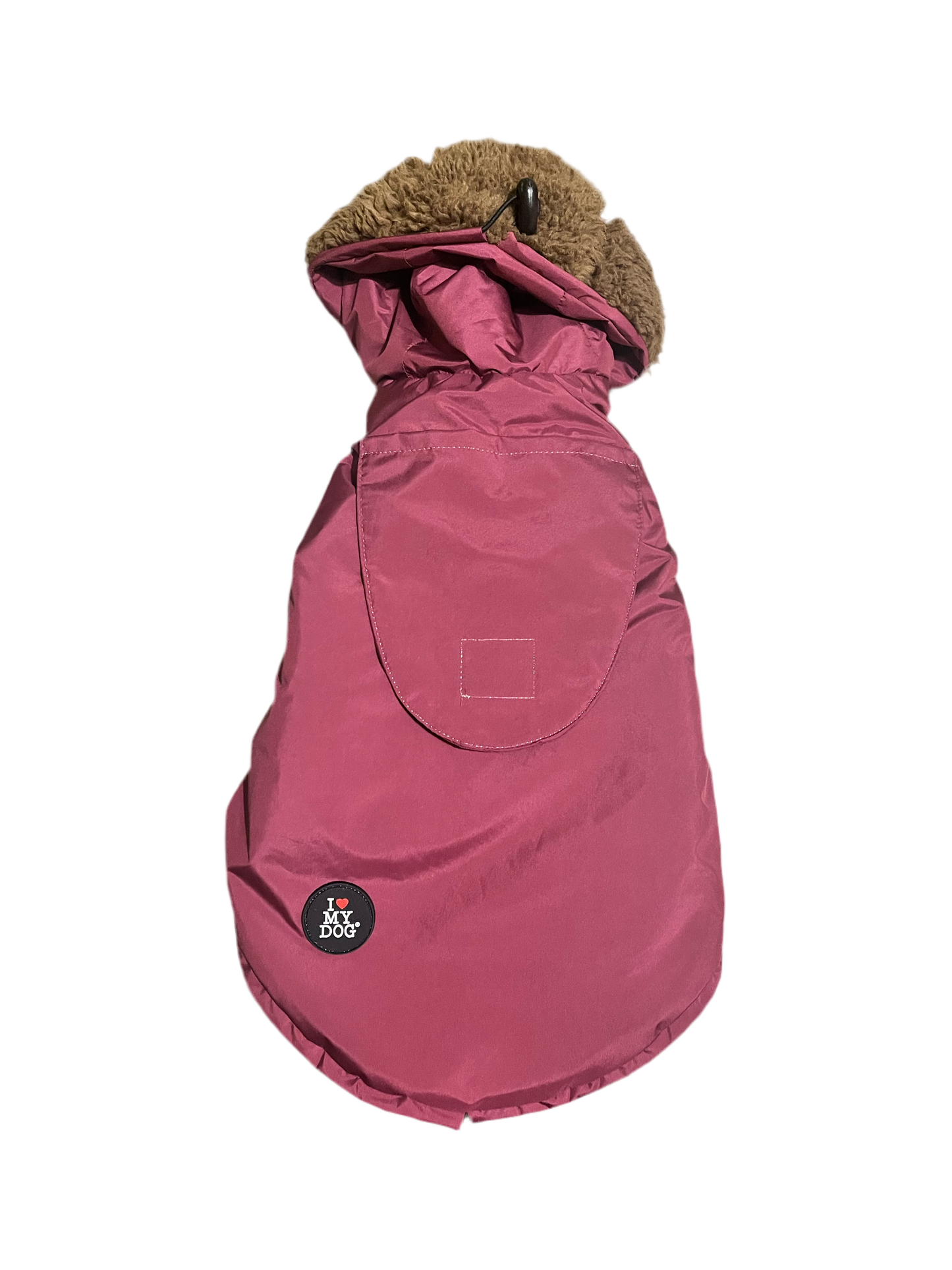 impermeabile-cane-i-love-my-dog-invernale bordeaux