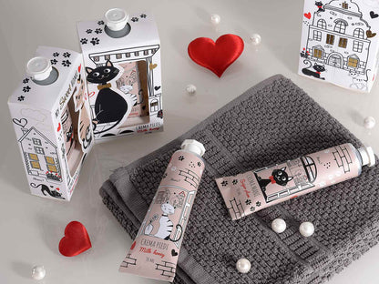 Confezione regalo con crema mani e crema piedi  soggetto Gatti - Da Tommy Pet Boutique