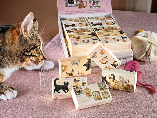 Saponetta vegetale profumata con stampa Gatti - Da Tommy Pet Boutique
