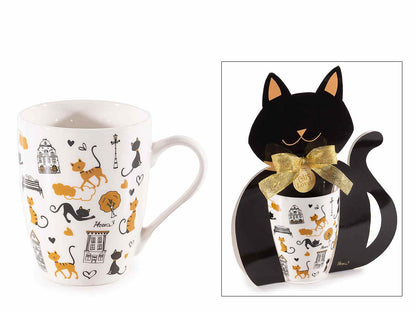 Tazza in porcellana con decori gatti - Da Tommy Pet Boutique