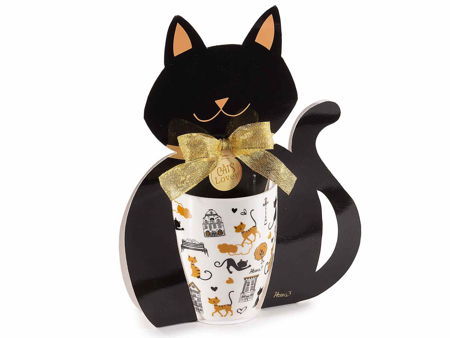 Tazza in porcellana con decori gatti - Da Tommy Pet Boutique