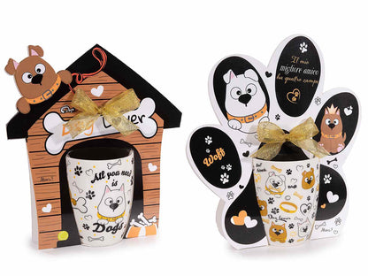 Tazza in porcellana con decori cagnolini - Da Tommy Pet Boutique