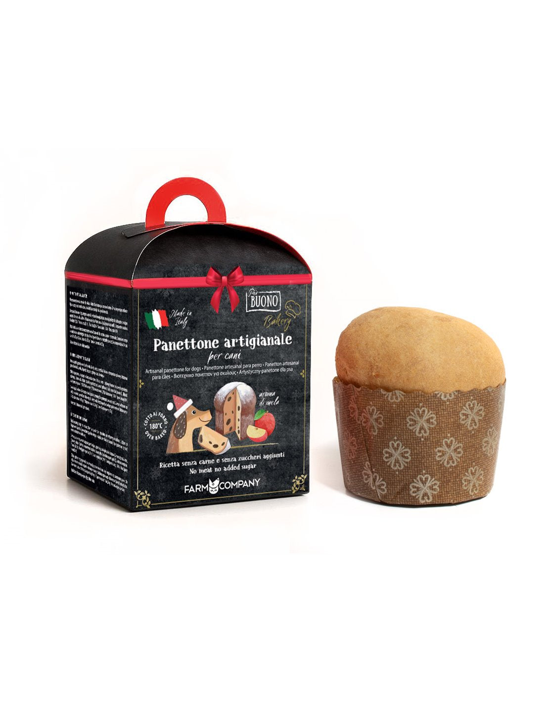 Panettone artigianale per cani alla Mela - Farm Company