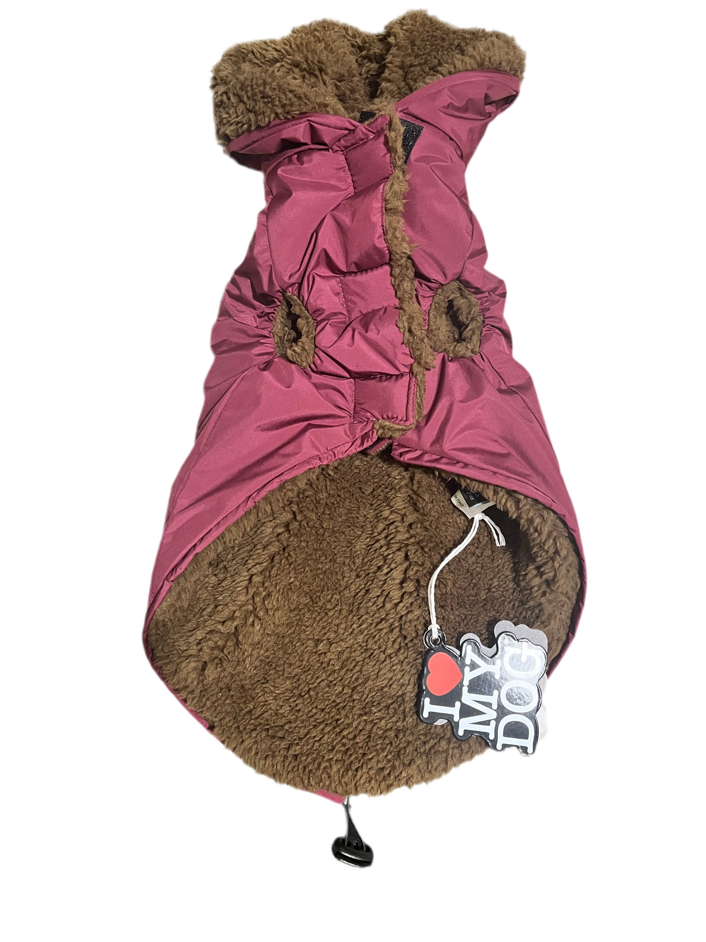 sotto-impermeabile-cane-i-love-my-dog-orsetto-bordeaux