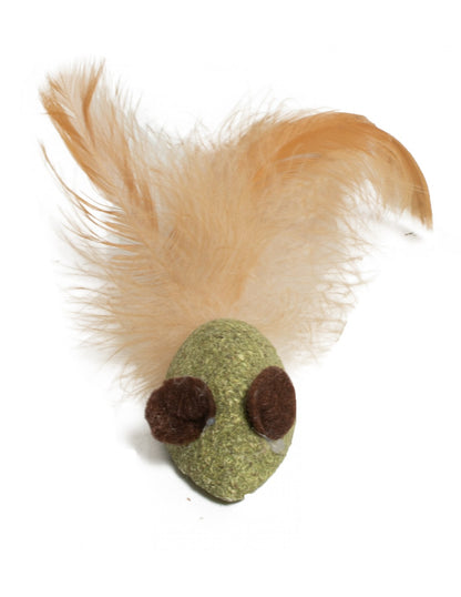 Gioco per gatti "FCGREEN" Topo Catnip Matatabi e Piuma - Farm Company