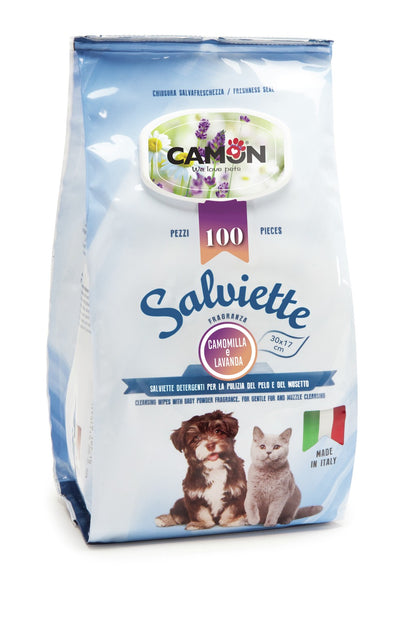 Salviette Igienizzanti "Maxi Formato"  (100 salviette) - Camon
