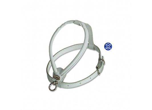 Pettorina in pelle di vitello nappato per cani, collezione fashion Cinopelca