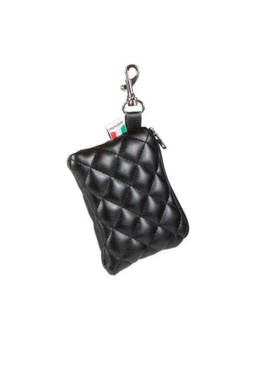 Porta Sacchetti / Porta Snack / Portachiavi / Porta Monete "Fashion Pochette Nero" - I Love My Dog